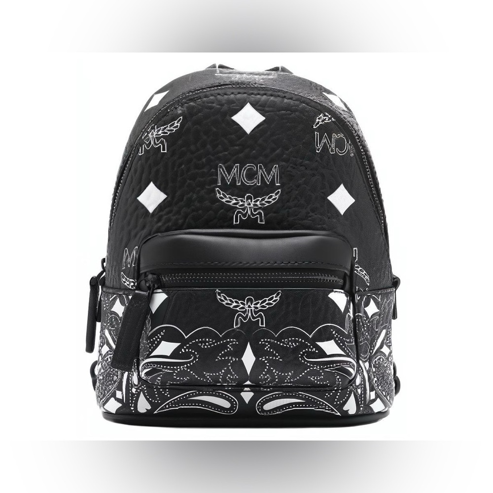MCM Stark Crossbody Backpack in Bandana Visetos mini